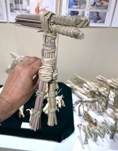 懐かしの七夕マコモ馬　大小かわいい“仲間”展示　市原歴史博物館