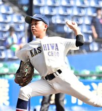 延長及ばずも完全燃焼　柏中央・青山　第１０７回全国高校野球　千葉大会　第９日