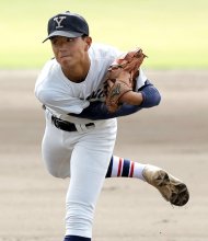 勝利呼び込む強気の投球　四街道・福永　第１０７回全国高校野球　千葉大会　第１０日