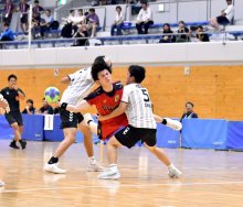 強豪校を前に散る　市川　ハンドボール男子　全国高校総体　第１２日