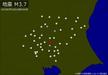 【速報】関東で地震　Ｍ３．７　埼玉、千葉、茨城、群馬、栃木で揺れ　震源は茨城県南部　地震が及んだ地域人口５２４万人