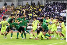 ＦＷ佐藤２得点　専大松戸　全国高校サッカー千葉県大会　準決勝