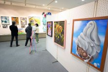 美術部の輪、半世紀　８高校が５０回目合同展　匝瑳