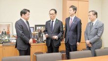 税収の偏在「看過し得ない水準」　熊谷千葉県知事ら３県知事、自民党税調に是正要望