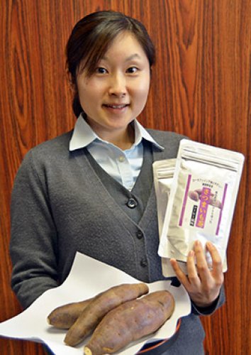 多古町が農畜産物ブランド化推進事業の第３弾として開発した「さつまいも茶」
