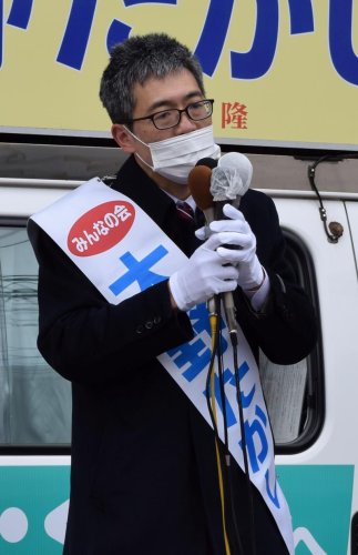 ３候補の第一声　（上から届け出順）　【２０２１千葉市長選】