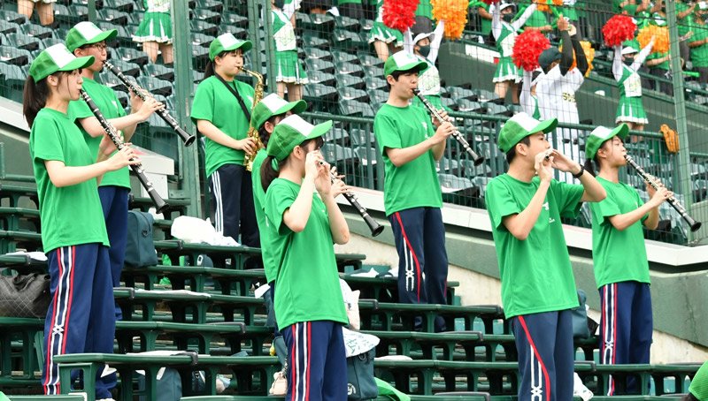 「どんどん勝ち進んで」　迫力演奏でナイン後押し　専大松戸、吹奏楽部も晴れ舞台　第１０３回全国高校野球