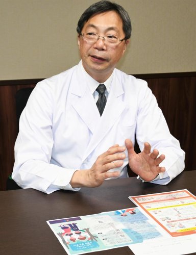 子どものワクチン接種について解説する藤井教授＝国際医療福祉大学成田病院