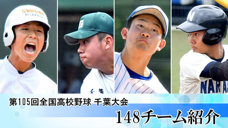 第１０５回全国高校野球千葉大会　チーム紹介