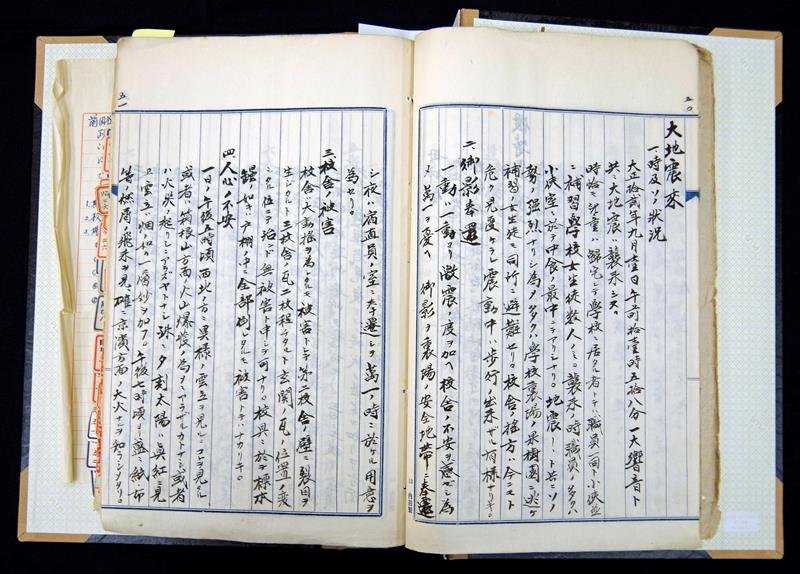 続く余震　人々不安に　被災の様子、学校誌にも　【房総の記憶　関東大震災１００年】寄稿編（上）