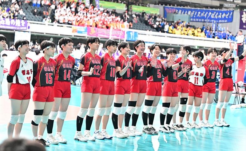 結束ここぞで力発揮　習志野女子　春の高校バレー