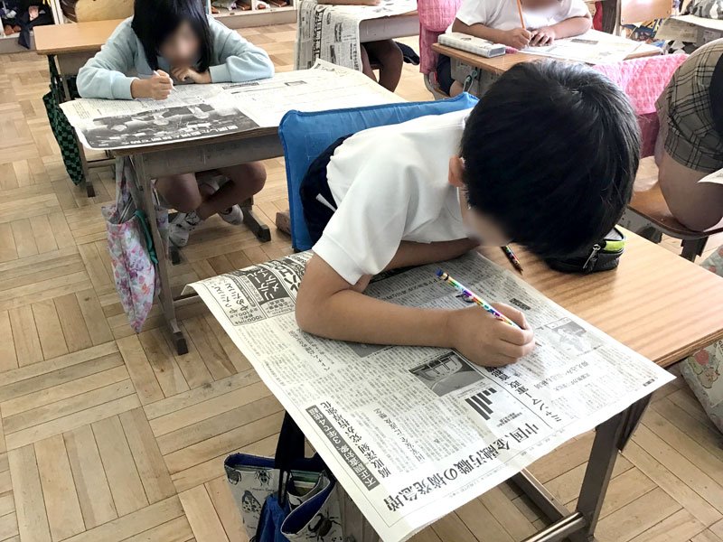 袖ケ浦市立中川小学校のＮＩＥ活動