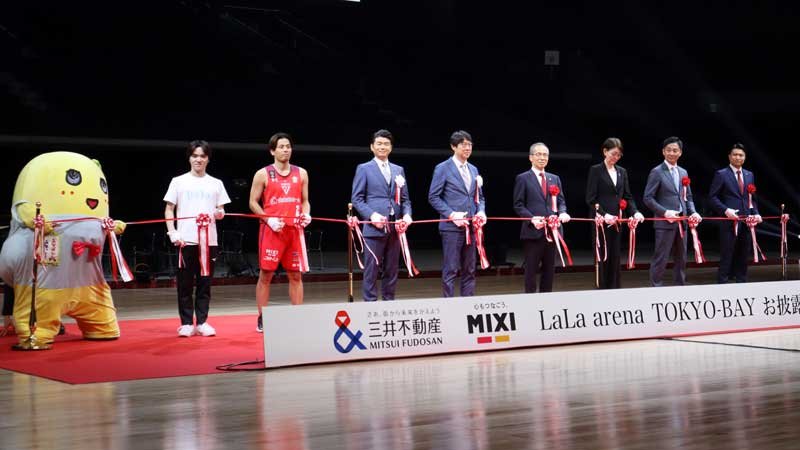 ららアリーナお披露目　千葉ジェッツ新拠点、富樫選手「プレー待ち遠しい」　７月ミスチルがこけら落とし公演