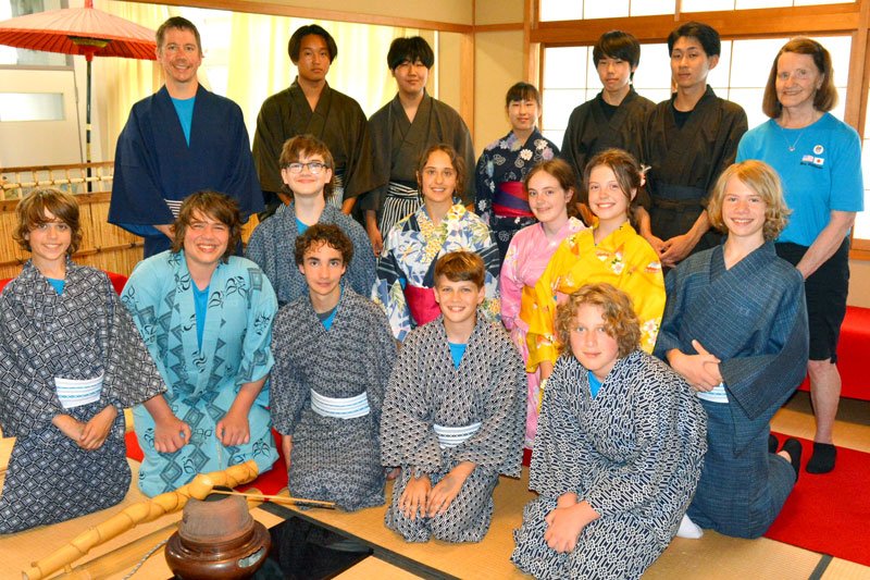 茶道挑戦　結構なお手前で　米中学生、日本文化触れる　大原高