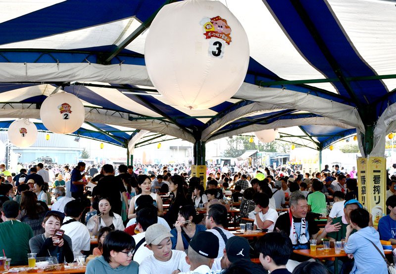 特産「ＳＰＦ豚」どうぞ！　東庄町役場で１２日まで　ポーク＆ビア夏祭り
