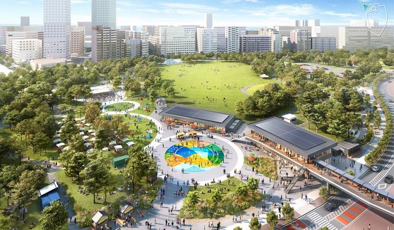 再整備計画の完成予想図（千葉市提供）

