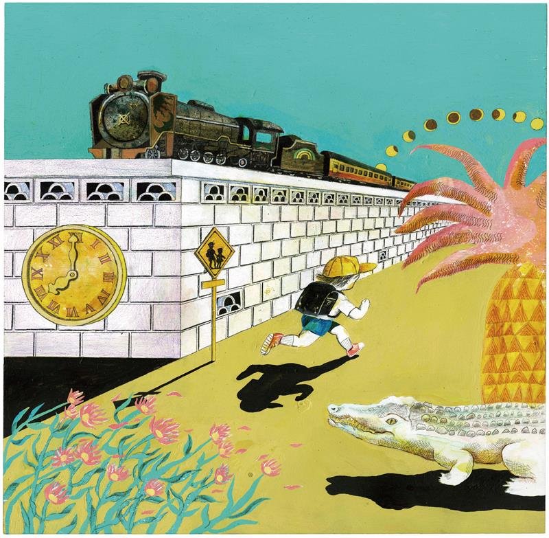 活力満ちた作品世界　絵本原画、立体、映像一堂に　作家２人組が大規模個展