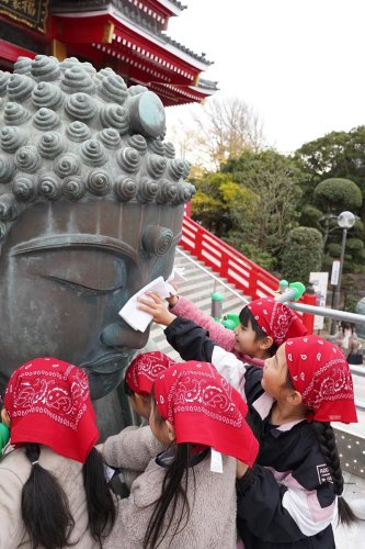 【動画あり】銚子大仏の垢落とし　新年へ心もスッキリ　飯沼山円福寺