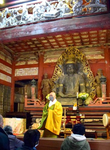 昨年のご開帳の様子＝睦沢町の妙楽寺
