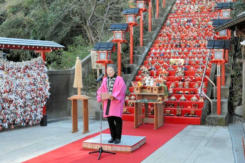 「ビッグひな祭り」２２日開幕　勝浦　市内全域に２万体、人形飾り成功祈願