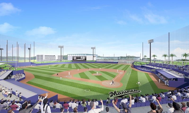 ＪＲ君津駅南にロッテ２軍施設　３０年シーズン開業目指す　公式戦７０試合、３千人収容