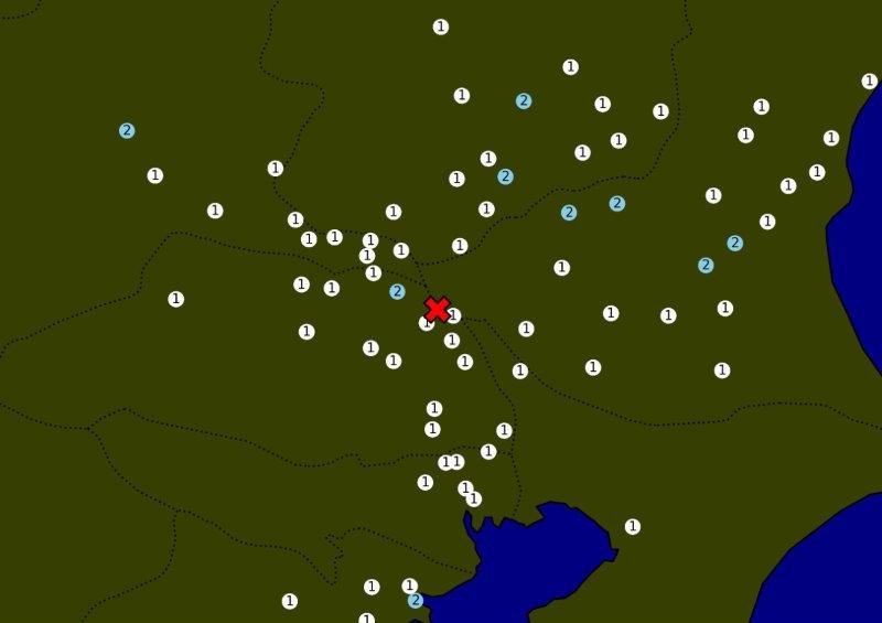 震度分布図