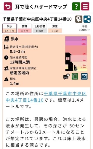 千葉県が導入した「耳で聴くハザードマップ」