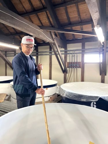 木戸泉独特の酒母造り「高温山廃酛」