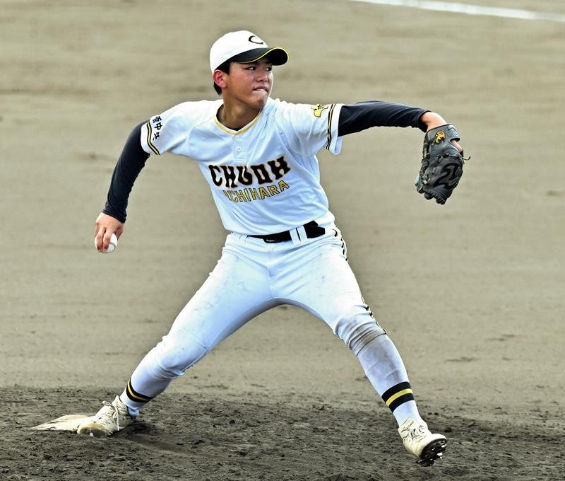 市原中央－野田中央　４安打無四球完封した市原中央・本多＝柏の葉
