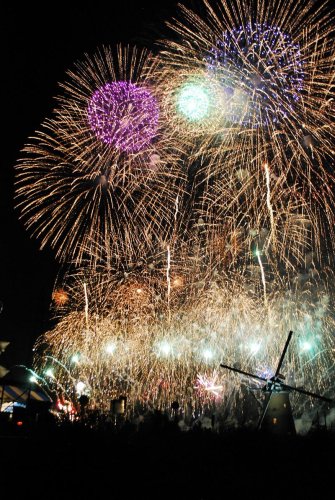 佐倉市民花火大会（写真は２０１９年８月の５９回大会）