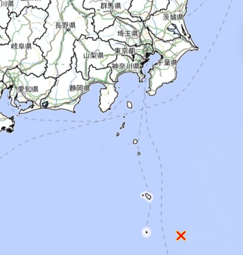 震度分布図（気象庁ホームページより）
