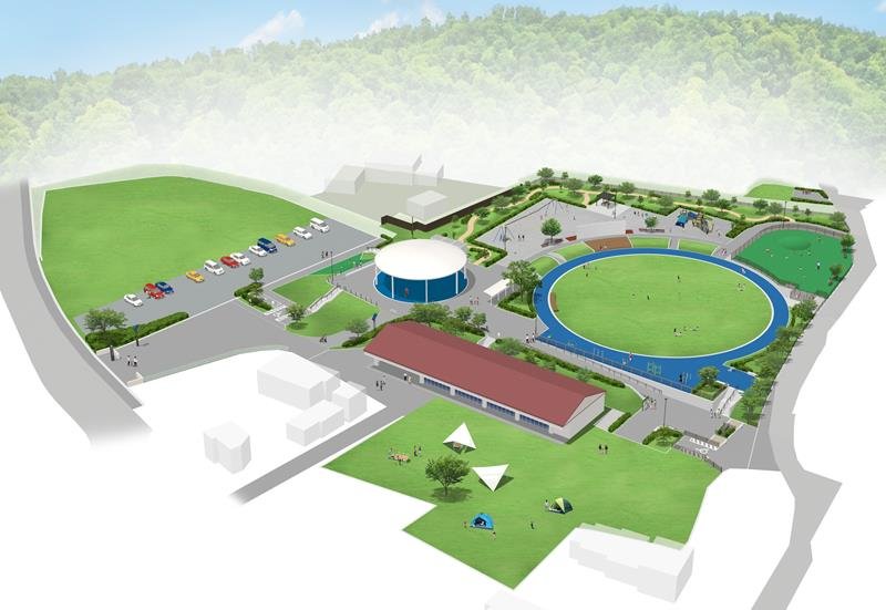 「へぐり伊予ケ岳公園」に名称が決まった新公園のイメージ図（南房総市教委提供）

