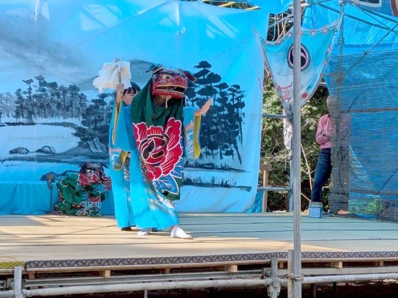 本番に向けて行われている練習の様子（西野獅子連提供）