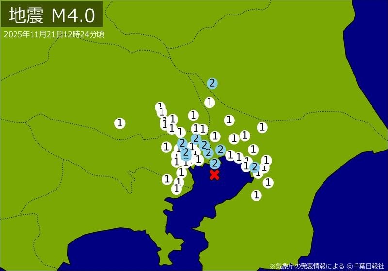 震度分布図
