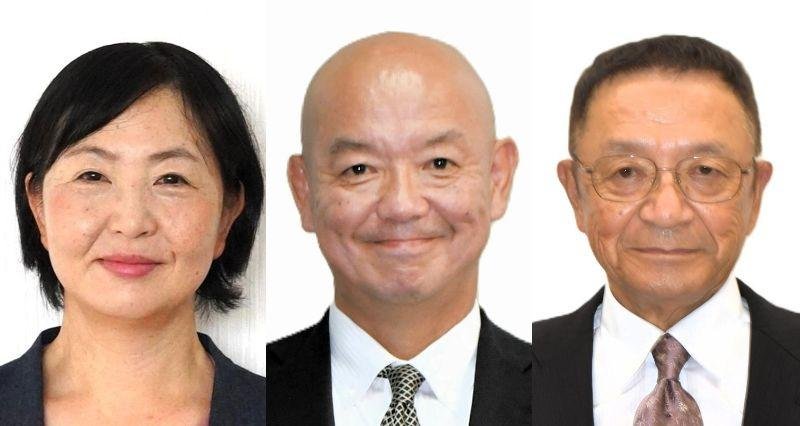 （左から届け出順）高原和江氏、小路正和氏、佐久間治行氏