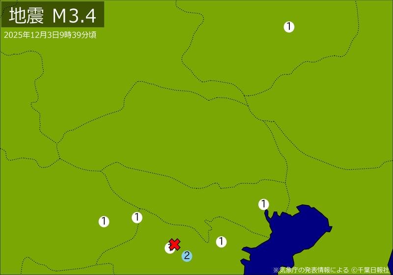 震度分布図