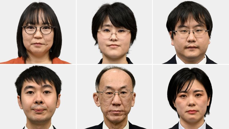 （左上から時計回りに）白石ちよ氏、玉堀里衣氏、浦野真氏、田村理江氏、椎名史明氏、八鎌健太氏