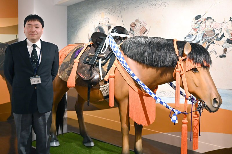 ｢ポニーと言った方が印象は近いかもしれません」と話す岩橋研究員＝千葉市中央区