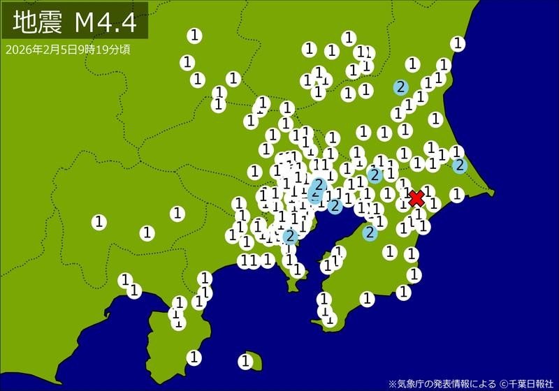 震度分布図