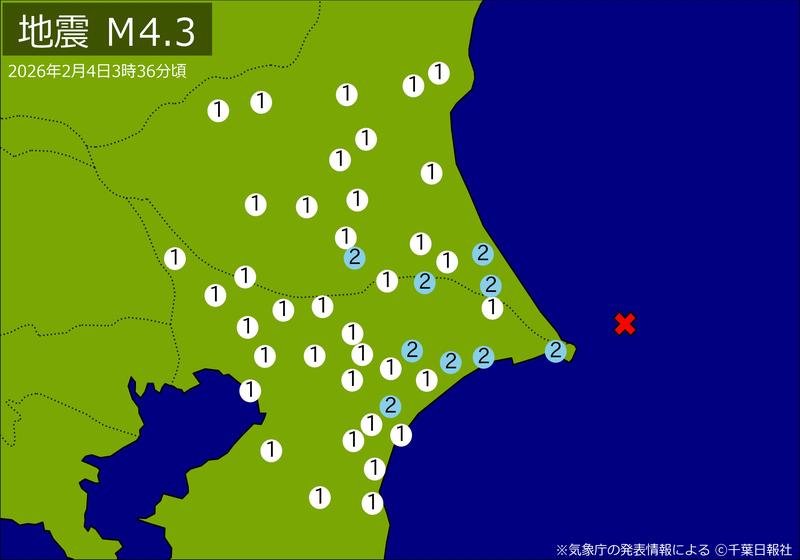 震度分布図