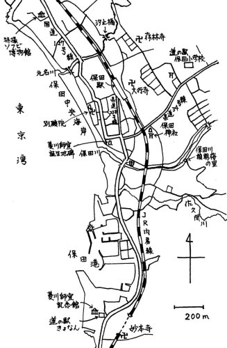 菱川師宣の誕生地　漱石来訪、海水浴楽しむ　保田駅（ＪＲ内房線）　【駅から２ｋｍのおもしろ散歩　千葉地理学会】