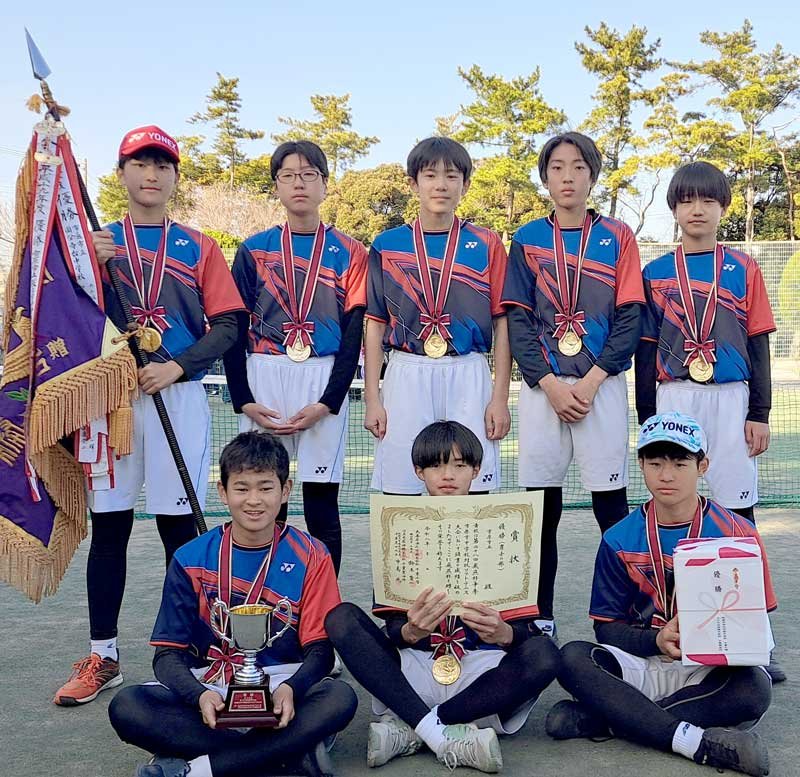 優勝した男子の有秋中