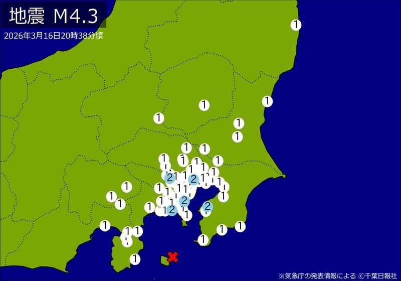 震度分布図