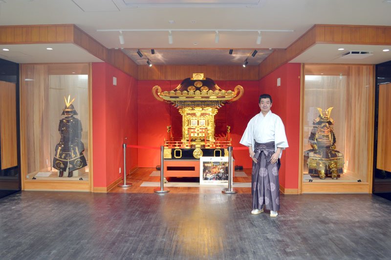 麻賀多神社に新たに整備した文化財の展示スペース＝佐倉市