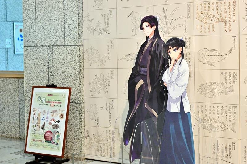 貴重な生薬一堂に　多彩資料、猫猫（マオマオ）も大興奮！　人気小説「薬屋のひとりごと」コラボ　千葉県立中央博物館で企画展