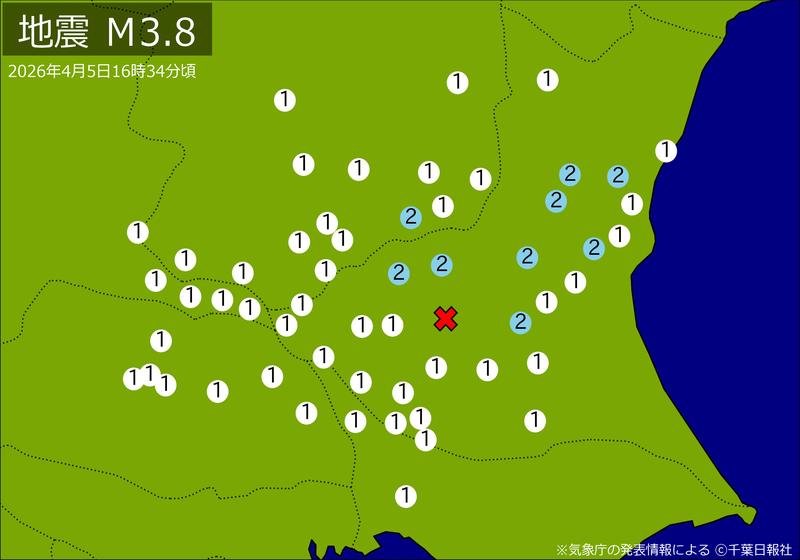 震度分布図