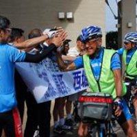 シニア４人、１６００キロ走破　自転車で西日本縦断　神社仏閣巡り地元柏に到着