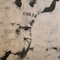 第５５回選手権でプレーする銚子商の土屋正勝
