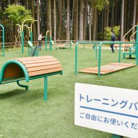 健康遊具自由に使って！　カフェが無料公開　ストレッチ・軽い運動に　千葉・いすみ