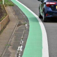 子どもの事故防げ！通学路に「グリーンベルト」　点検受け４カ所整備　富里市
